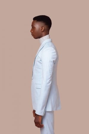 ALKE - PASTEL BLUE VIRGIN WOOL THREE PIECE SUIT