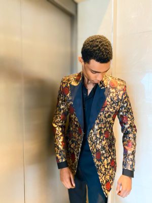 BLACK GOLD DETAILED TUXEDO
